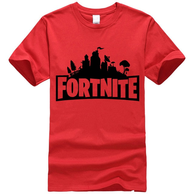 Male fashion clothing high quality cotton tees short sleeve Casual camisetas Sportwear 2018 summer man Fortnite t-shirts Hip Hop