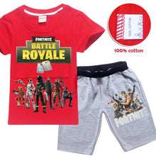 Comfy Loose Pyjama Sets Fortnite Battle Royale pijamas Big Boys Sleepwear Kid Pajamas Set Children Sports Suits Top Tees + Pants