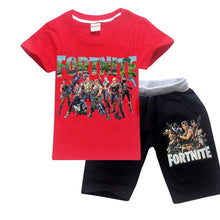 Comfy Loose Pyjama Sets Fortnite Battle Royale pijamas Big Boys Sleepwear Kid Pajamas Set Children Sports Suits Top Tees + Pants