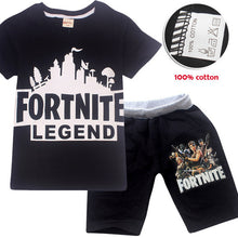 Comfy Loose Pyjama Sets Fortnite Battle Royale pijamas Big Boys Sleepwear Kid Pajamas Set Children Sports Suits Top Tees + Pants