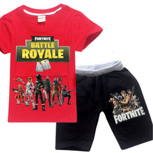 Comfy Loose Pyjama Sets Fortnite Battle Royale pijamas Big Boys Sleepwear Kid Pajamas Set Children Sports Suits Top Tees + Pants