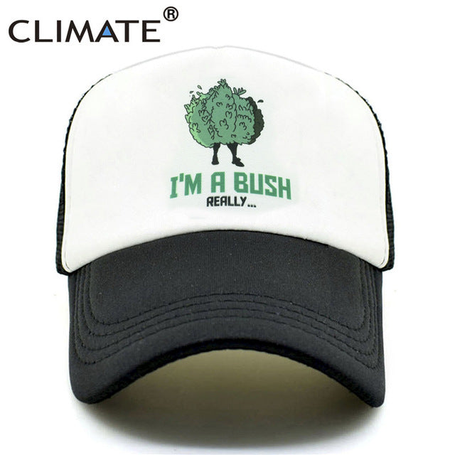 CLIMATE New Fortnite Mesh Trucker Cap Hat Hot Game Fortnite I Am A Bush Summer Baseball Net Trucker Mesh Caps Hat for Men Women