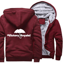 fashion fitness hooded zipper jackets Fortnite 2018 winter wool liner sweatshirts Men harajuku thicken coats man's Fortnite mma