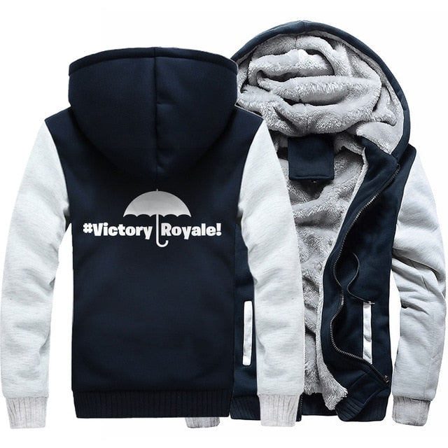 fashion fitness hooded zipper jackets Fortnite 2018 winter wool liner sweatshirts Men harajuku thicken coats man's Fortnite mma