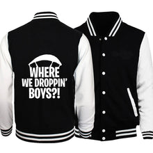 autumn coat men loose fit button sweatshirts 2018 hipster Fortnite brand tracksuit Fortnite casual baseball jackets black white