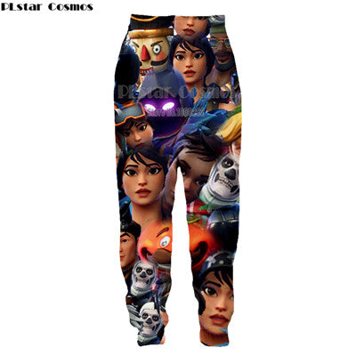 PLstar Cosmos New Game Fortnite Cool Print 3d Fashion Mens Womens casual Pants 3D Print joggers Pants Plus size S-5XL