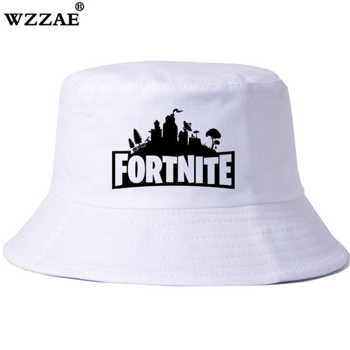 2018 New Desig Fortnite Print Bucket Hat Unisex Fashion Bob Caps Hip Hop Gorros Men Summer Caps Beach Sun Fishing Bucket Hat