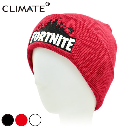 CLIMATE Fortnite Beanine Hat Men Winter Hat Cap Fortnite Game Hot Warm Knit Beanie Hat Cap for Men Women Youth Teenagers