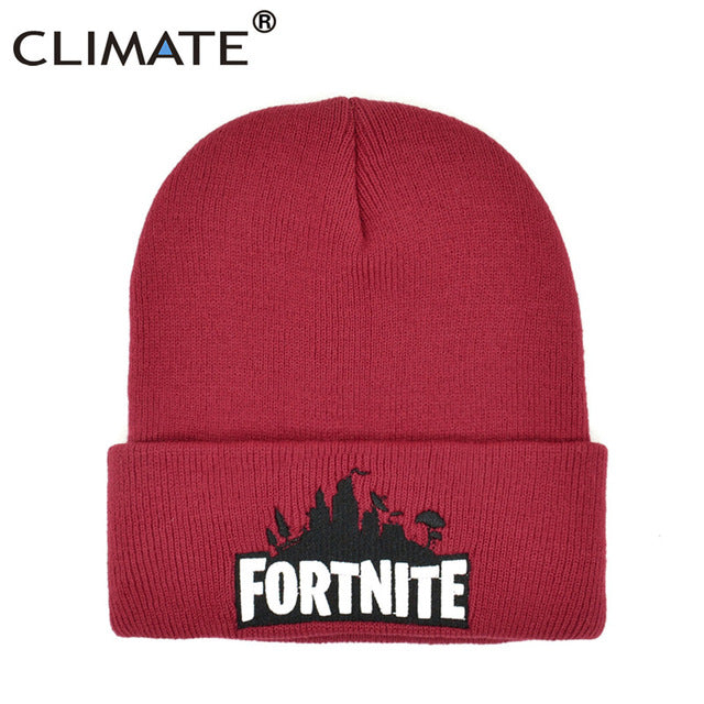 CLIMATE Fortnite Beanine Hat Men Winter Hat Cap Fortnite Game Hot Warm Knit Beanie Hat Cap for Men Women Youth Teenagers