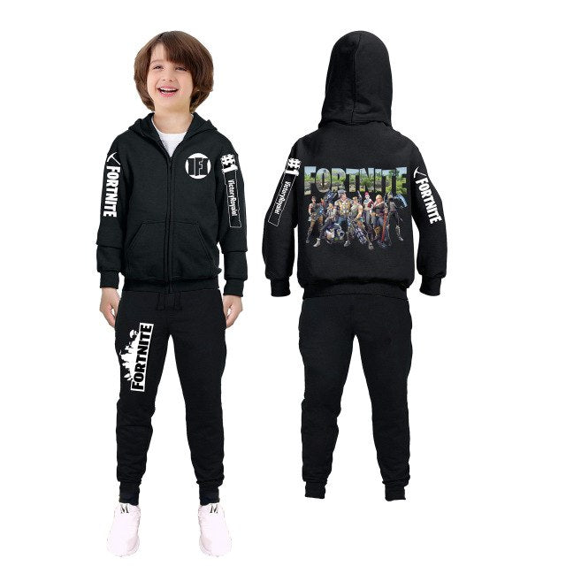 Fortnite Battle Royale Gta 5 Children clothing kids Boys clothes Set sports suit girls printed t-shirt+ pants boy Tracksuit sets