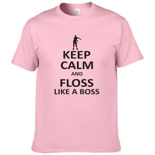 Keep Calm And Floss Like A Boss Printed Fortnite T shirt Men Fashion Harajuku Short Sleeve T-shirt Cotton Tops Cool Tee T437