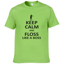 Keep Calm And Floss Like A Boss Printed Fortnite T shirt Men Fashion Harajuku Short Sleeve T-shirt Cotton Tops Cool Tee T437