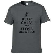 Keep Calm And Floss Like A Boss Printed Fortnite T shirt Men Fashion Harajuku Short Sleeve T-shirt Cotton Tops Cool Tee T437