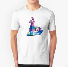 Pkorli Fashion Game Fortnite T-Shirt Men Funny Print Lama T Shirt Male Creative Cool Homme Animal Tshirts Men Tops Clothing Plus