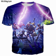 Harajuku Game Fortnite Lama Print 3D T shirt Men/Women Hip Hop Streetwear Tshirt 2018 Summer Boys Kawaii Purple T-shirt Clothes
