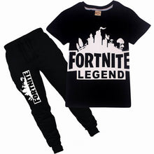Dgfstm 5-13Years Cartoon Fortnite Boy Child Clothes Suits Summer Boy Set T Shirt+Long Pants Children's Suits for Boys Kids Sets