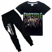 Dgfstm 5-13Years Cartoon Fortnite Boy Child Clothes Suits Summer Boy Set T Shirt+Long Pants Children's Suits for Boys Kids Sets