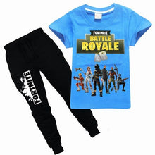 Dgfstm 5-13Years Cartoon Fortnite Boy Child Clothes Suits Summer Boy Set T Shirt+Long Pants Children's Suits for Boys Kids Sets