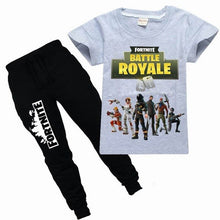Dgfstm 5-13Years Cartoon Fortnite Boy Child Clothes Suits Summer Boy Set T Shirt+Long Pants Children's Suits for Boys Kids Sets